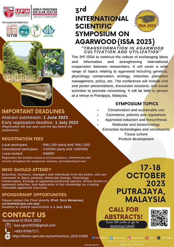 3rd International Scientific Symposium on Agarwood (ISSA 2023)